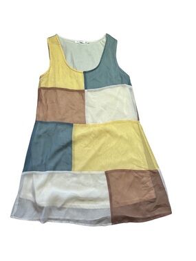 Anthoplogie Blu Pepper color block dress